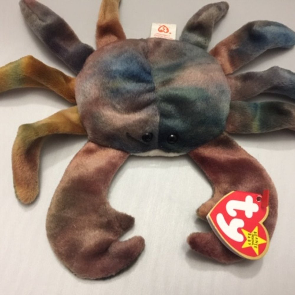 TY Beanie Baby Claude the Crab Collector Tag Errors 1996